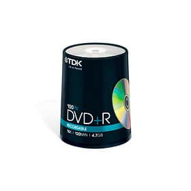 TDK DVD+R 4.7GB 16x 100-pack Cakebox