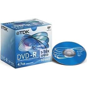 TDK DVD-R 4.7GB 16x 10-pack