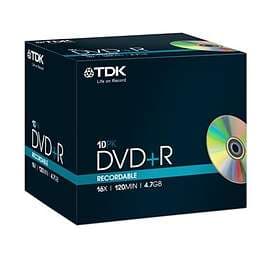TDK DVD+R 4.7GB 16x 10-pack Jewel Case