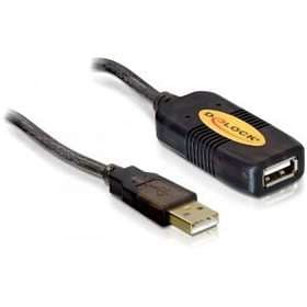 DeLock Active USB A - USB A M-F 2.0 5m