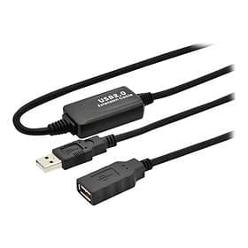 MicroConnect Active USB A - USB A M-F 2.0 5m