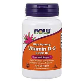 Now Foods Vitamin D-3 2000IU 120 Capsules