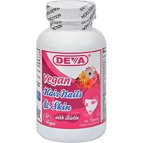 DEVA Vegan Vitamins Hair-Nails-Skin Support 90 Tablets