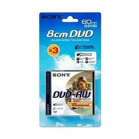 Sony DVD-RW 8cm 2.8GB 2x 3-pack Jewel Case