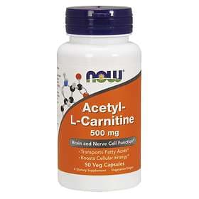 Now Foods Acetyl-L Carnitine 500mg 50 Capsules