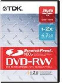 TDK DVD-RW 4.7GB 2x 1-pack Scratchproof