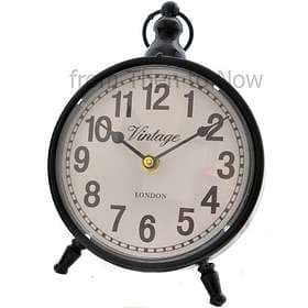 Leonardo Clocks Vintage Metal Pocket Watch Style Shabby Chic