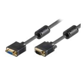 MicroConnect Ferrite VGA - VGA M-F 2m