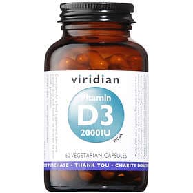 Viridian Vitamin D3 2000IU 60 Capsules