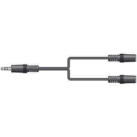 AV-link 3.5mm - 2x3.5mm M-F 1.2m
