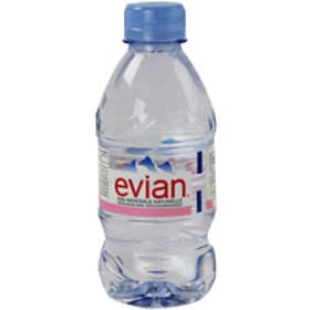 Evian Natural Mineral Water 0.33l 24-pack