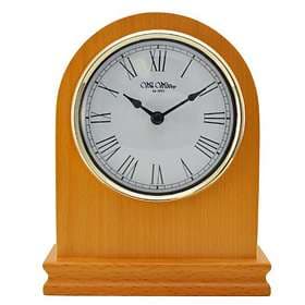 Wm Widdop Modern Design Arch Shape Oak Finish Wood Mantel Clock
