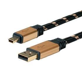 Roline Gold USB A - USB Mini-A 5-pin 2.0 0.8m