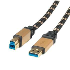 Roline Gold USB A - USB B 3.0 0.8m