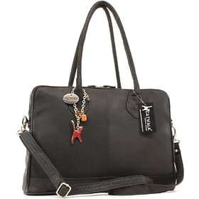Catwalk Collection Handbags A4 Leather Work Bag Grosvenor