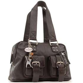 Catwalk Collection Handbags Caroline Bag Dark Leather