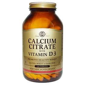 Solgar Calcium Citrate with Vitamin D3 240 Tablets