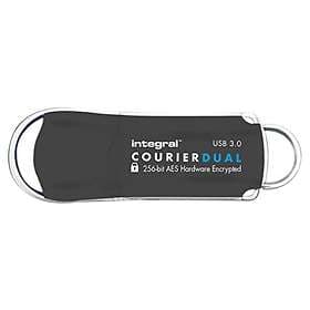 Integral USB 3.0 Courier Dual FIPS Encrypted 64GB