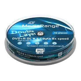 MediaRange DVD+R DL 8.5GB 8x 10-pack Cakebox