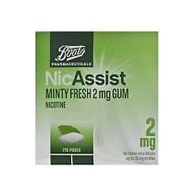 Boots NicAssist Minty Fresh Gum 2mg 210pcs