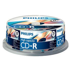 Philips CD-R 800MB 25-pack Cakebox