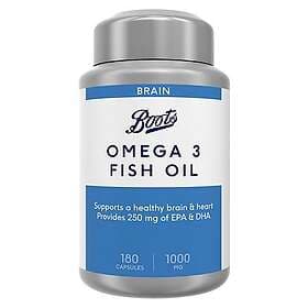Boots Standard Strength Omega 3 Fish Oil 1000mg 180 Capsules