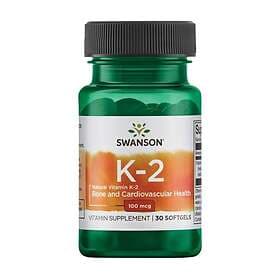 Swanson Vitamin K2 50mcg 30 Capsules