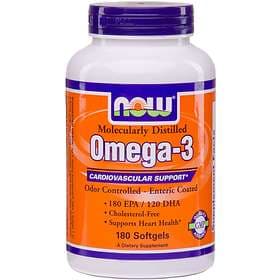Now Foods Molecularly Distilled Omega-3 180 Capsules