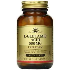 Solgar L-Glutamic Acid 500mg 100 Tablets