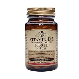 Solgar Vitamin D3 25mcg 1000IU 100 Tablets