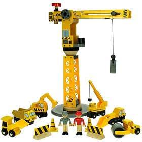 Bigjigs Rail Big Crane Construction Set BJT200