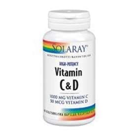 Solaray Vitamin C & D 60 Capsules