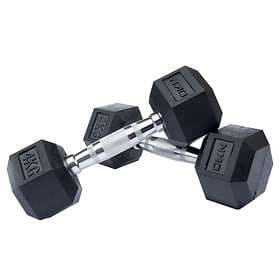 DKN Technology Rubber Hex Dumbbells 2x4kg