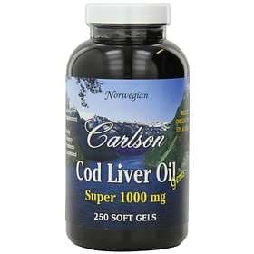 Carlson Labs Cod Liver Oil Super 1000mg 250 Capsules