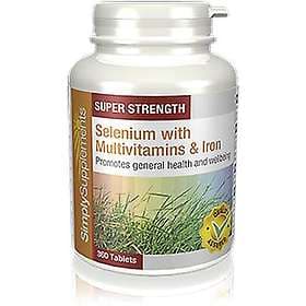 Simply Supplements Selenium 200mcg with Multivitamins & Iron 360 Tablets