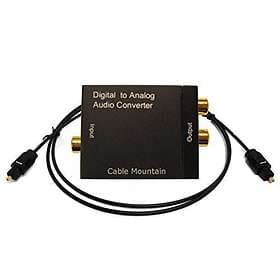 Cable Mountain Digital TOS or Coax to RCA Analogue Audio Converter
