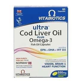 Vitabiotics Ultra Cod Liver Oil Plus Omega 3 60 Capsules
