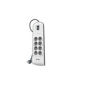 Belkin 8-Way (4+4) 2xUSB Switch 2m