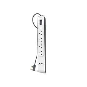 Belkin 4 USB Outlet Charging Surge Strip with Ports 2 BSV400AU 2M 2X