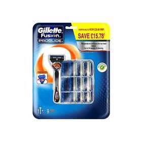 Gillette Fusion Proglide Manual Razor With Flexball Technology (+9 Extra Blades)