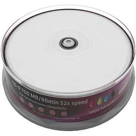 MediaRange CD-R 700MB 52x 25-pack Cakebox Inkjet