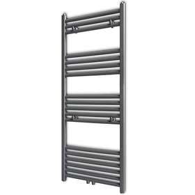 vidaXL 140843 Towel Dryer Straight Central Heating 500x1160 (Grey)