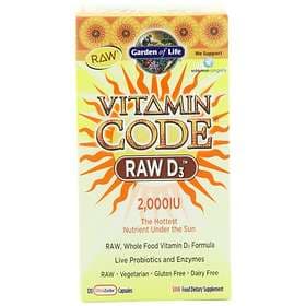 Garden of Life Vitamin Code Raw D3 2000IU 120 Capsules