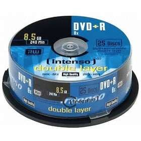 Intenso DVD+R DL 8.5GB 8x 25-pack Cakebox