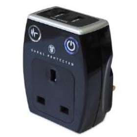 Masterplug Surge Protected Adapter with USB