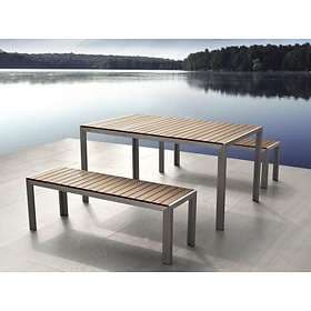 Beliani Grupp Nardo 180x90cm (incl. 2 Benches)