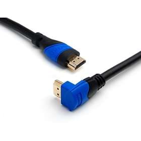 KabelDirekt TOP Series HDMI - HDMI High Speed with Ethernet (angled) 270° 0.5m