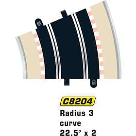 Scalextric Radius 3 Curve 22.5° (C8204)