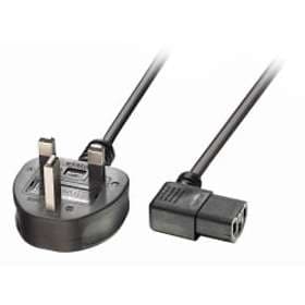 Lindy BS 1363 - IEC C13 (angled) 1m