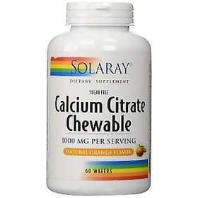 Solaray Calcium Citrate 60 Chewable Tabletter